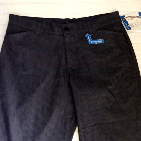 Riders By Lee Herringbone Gray Straight Leg Pants -#1776+ - Picture 2 of 12